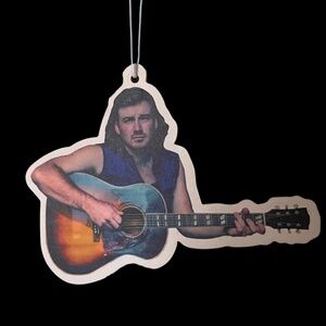 Morgan Wallen Guitar Custom Car Freshener | Fresh Aura Merch | Forest Rain Scent